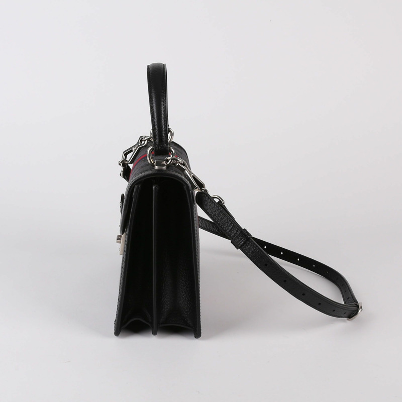 BALENCIAGA 小號黑色 BB 提花帆布 Hacker Project 頂部提把和單肩包-1