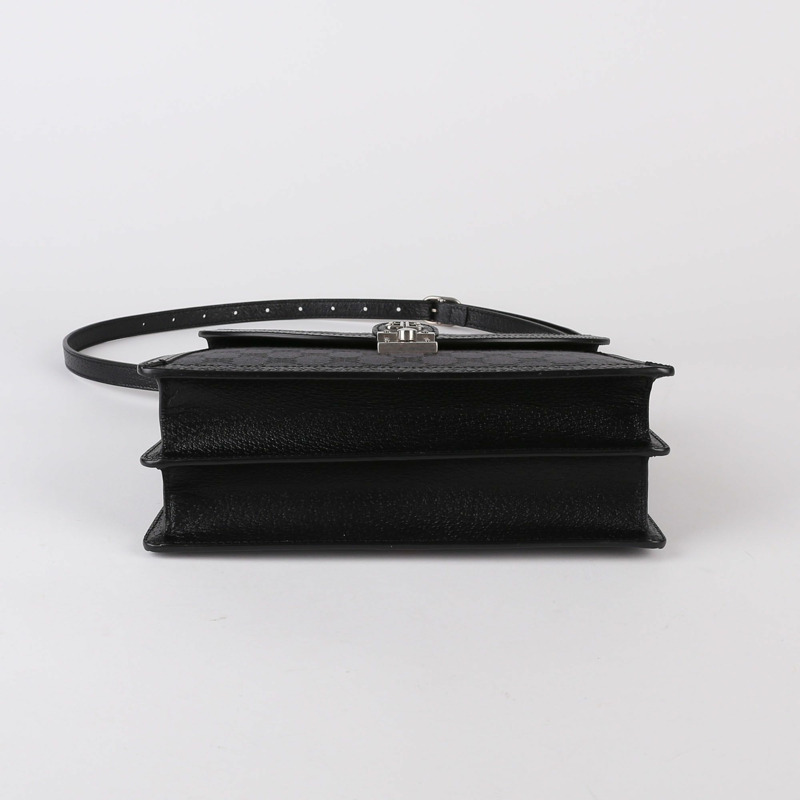 BALENCIAGA 小號黑色 BB 提花帆布 Hacker Project 頂部提把和單肩包-3