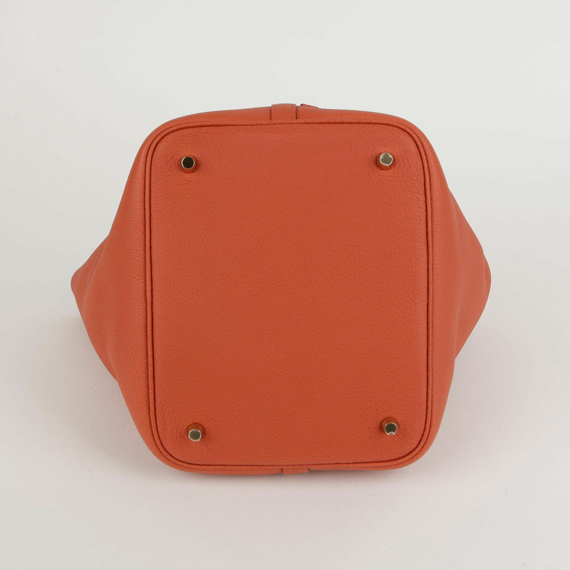 【包稅】HERMES Terebatu 彩色皮革鍍金 Picotan 手提包 22-3