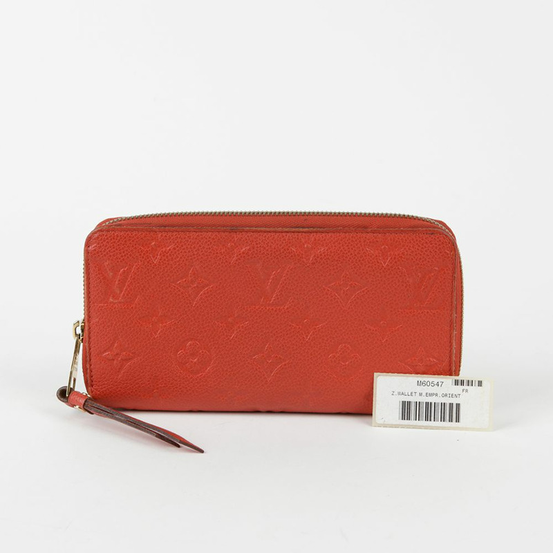 LOUIS VUITTON Orient Monogram Imprint 皮革 Zippy 長皮夾-0