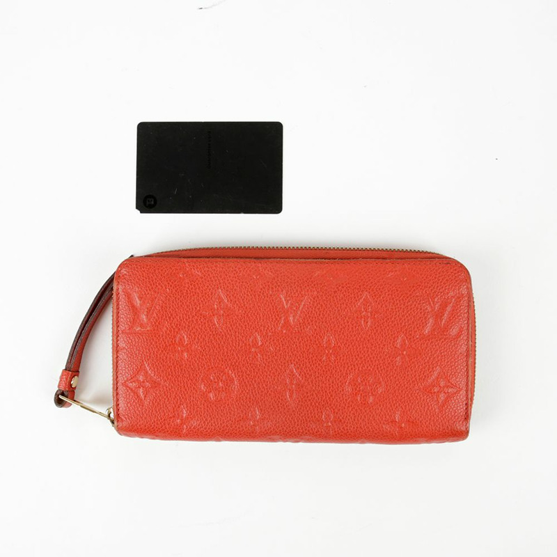 LOUIS VUITTON Orient Monogram Imprint 皮革 Zippy 長皮夾-5