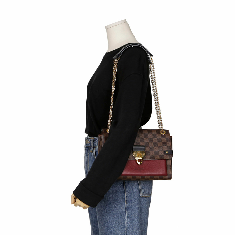 LOUIS VUITTON N40109 PM Damier Ebene 帆布 Babbage 鏈條單肩斜背包-6