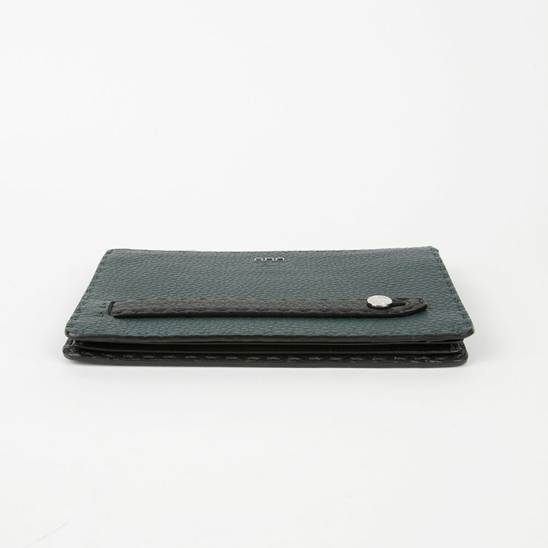 FENDI 綠色皮革手拿包-3