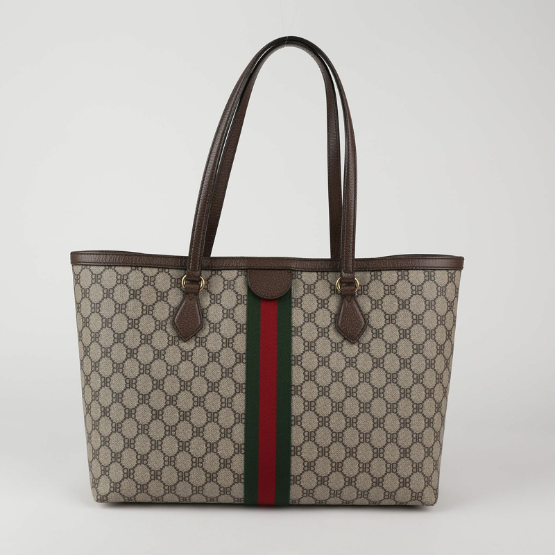 BALENCIAGA 中型帆布 X Gucci Hacker Project 塗鴉手提包與肩背包-4