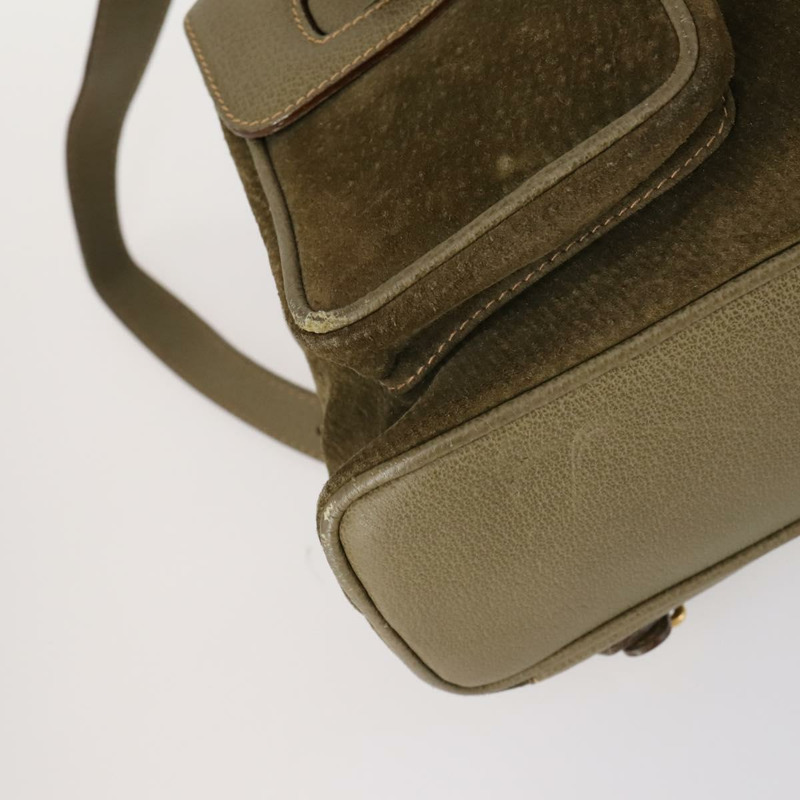 【日本直送】GUCCI 竹子背包 絨面革 卡其色 金色 003 2058 0016 正品 th6322-16