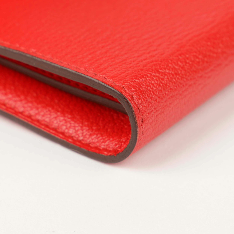 HERMES Luscasac 皮革 Kelly 長版皮夾 D-5