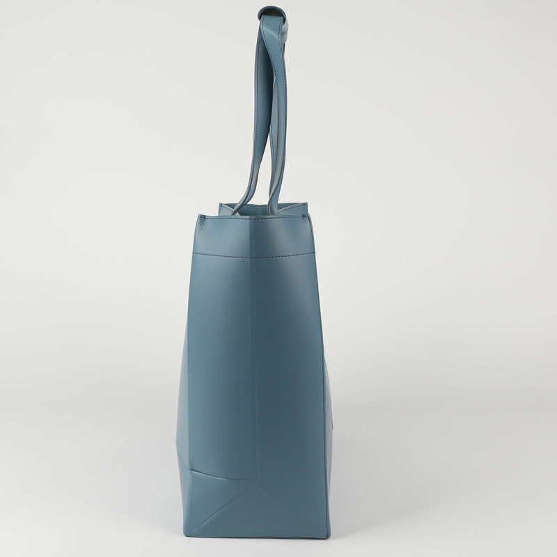 【包稅】DIOR Shawn Stussy 藍色皮革單肩購物袋-4