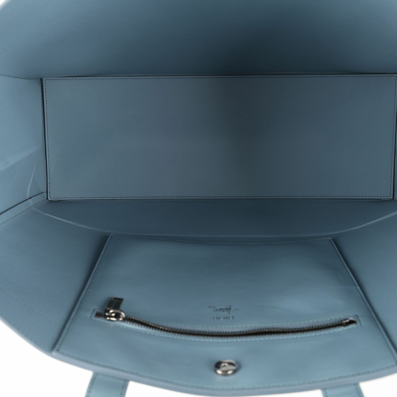 【包稅】DIOR Shawn Stussy 藍色皮革單肩購物袋-11