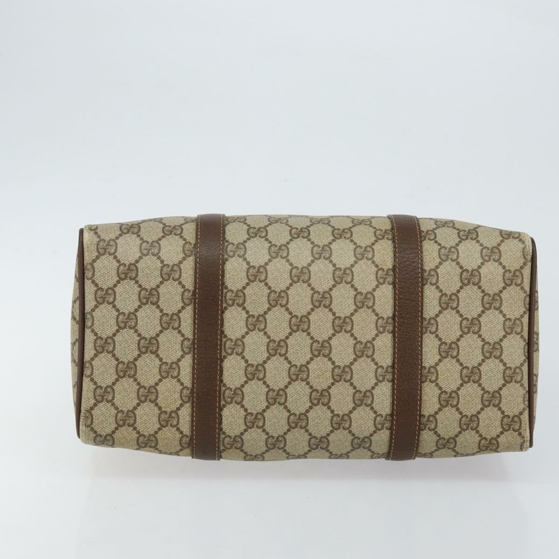 【日本直送】GUCCI GG Supreme Web Sherry Line 波士頓包 PVC 米金色 40 02 007 正品 143489-4