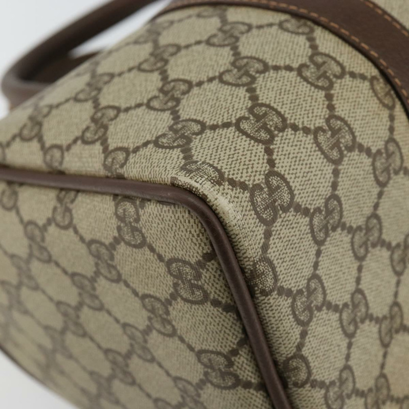 【日本直送】GUCCI GG Supreme Web Sherry Line 波士頓包 PVC 米金色 40 02 007 正品 143489-13
