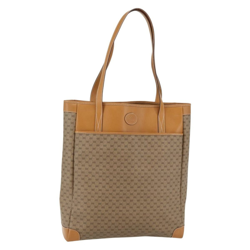 【日本直送】GUCCI 微型 GG Supreme 托特包 PVC 米金色 002 123 0135 正品 144408-0