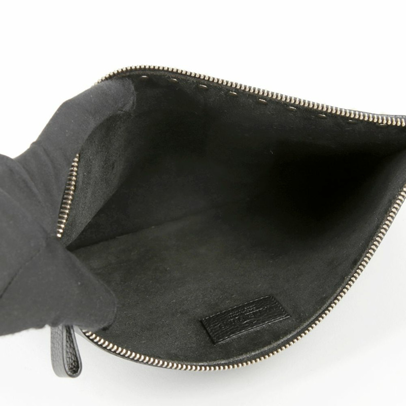 VALENTINO 黑色皮革 Rockstud 手拿包 0269VSH-6