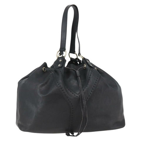 SAINT LAURENT 雙面雙托特包 皮革 黑金 正品 144417