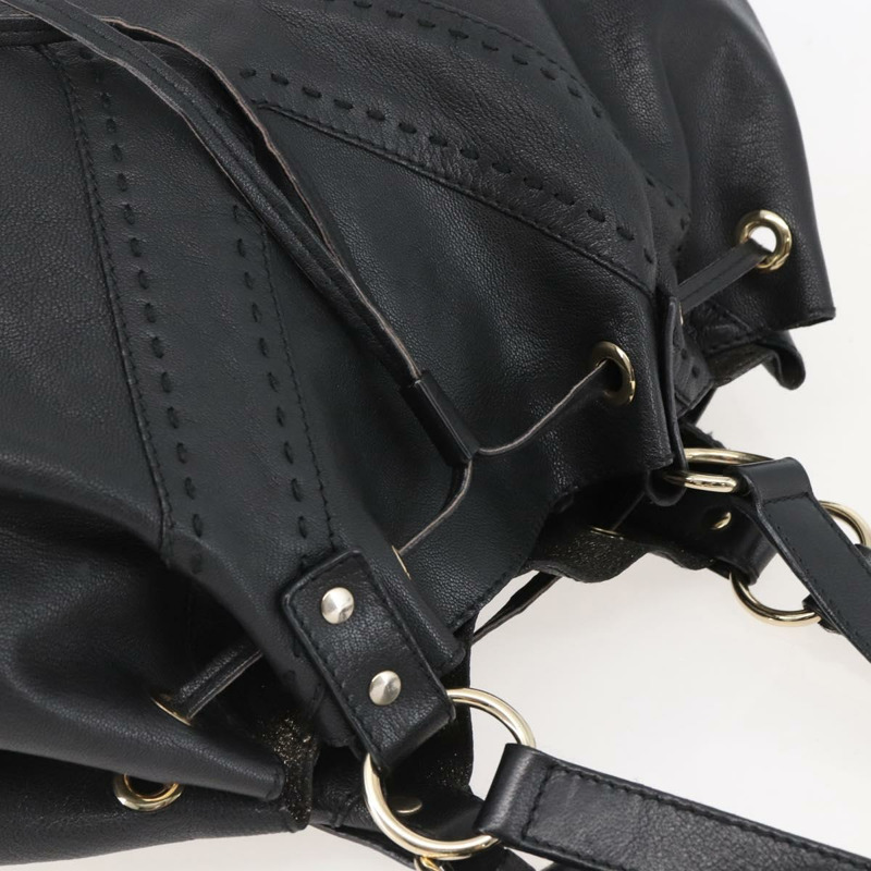 【日本直送】SAINT LAURENT 雙面雙肩包 皮革 黑金 正品 144417-5