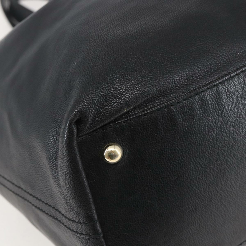【日本直送】SAINT LAURENT 雙面雙肩包 皮革 黑金 正品 144417-13