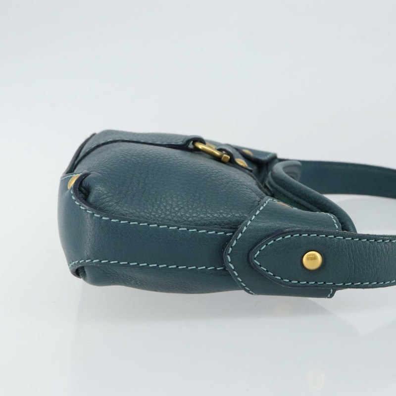 【日本直送】Salvatore Ferragamo Gancini 單肩包 皮革 藍色 金色 正品 143587-2