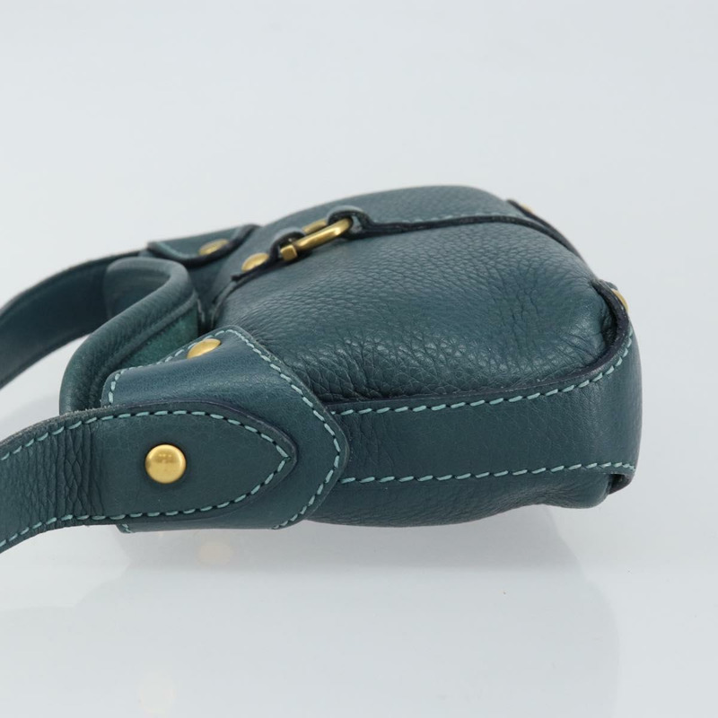 【日本直送】Salvatore Ferragamo Gancini 單肩包 皮革 藍色 金色 正品 143587-3