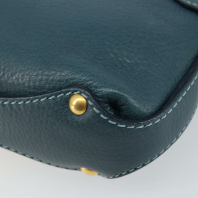【日本直送】Salvatore Ferragamo Gancini 單肩包 皮革 藍色 金色 正品 143587-14