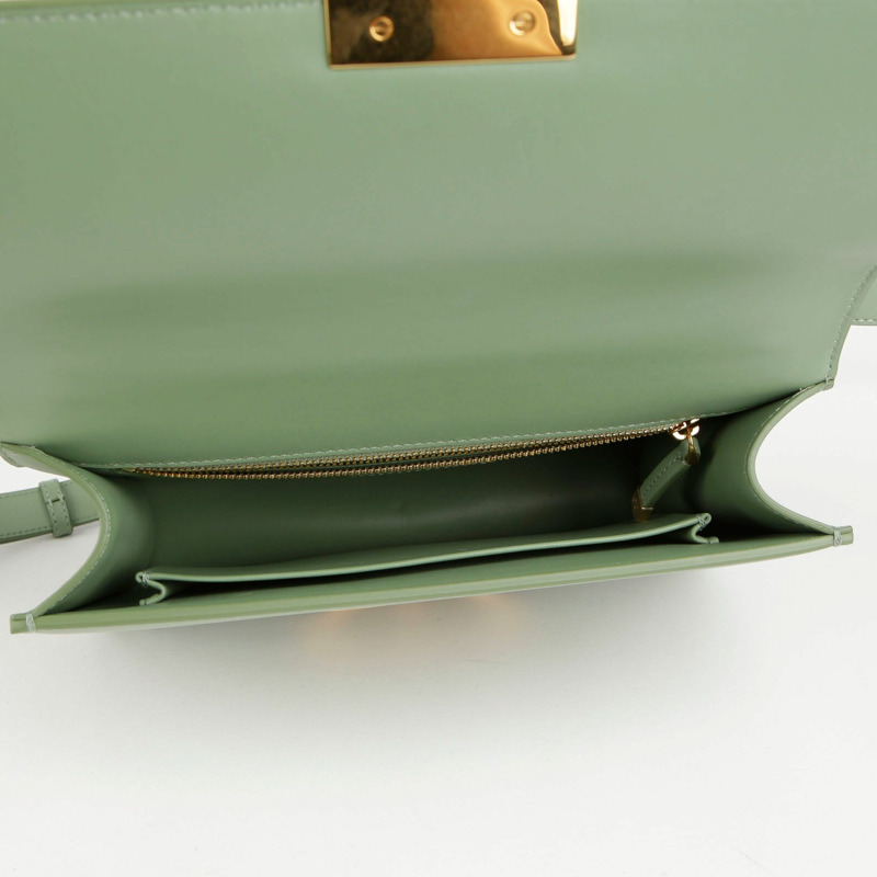 【包稅】DIOR 綠色皮革 30 Montaigne 單肩斜背包-5