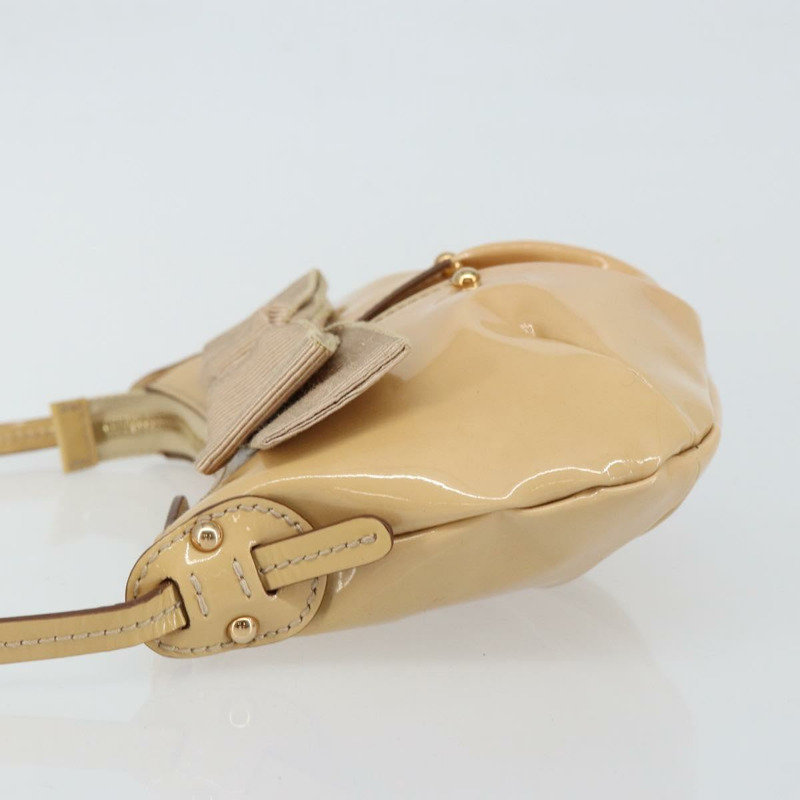【日本直送】Salvatore Ferragamo Vala 單肩包 琺瑯 米色 金色 正品 143585-3