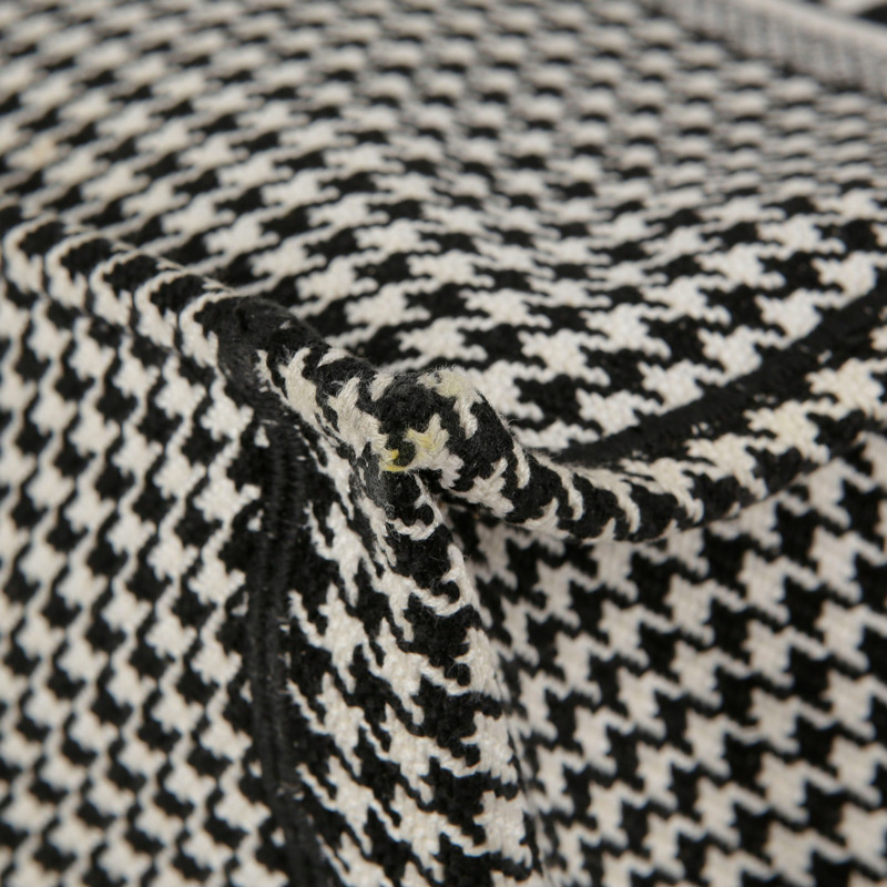 【包稅】DIOR 大型黑白千鳥格刺繡書包-4