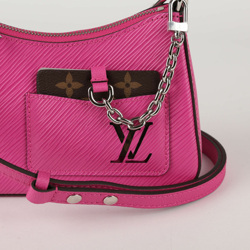 LOUIS VUITTON 玫瑰邁阿密粉紅 Epi 皮革 Marellini 肩背包與斜背包-1
