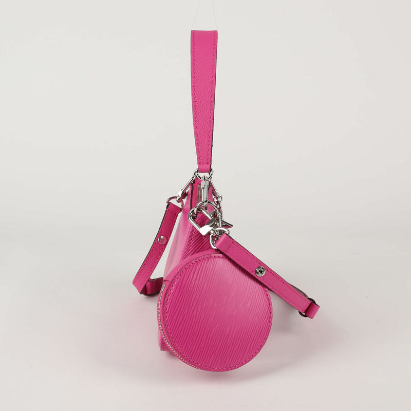 LOUIS VUITTON 玫瑰邁阿密粉紅 Epi 皮革 Marellini 肩背包與斜背包-2
