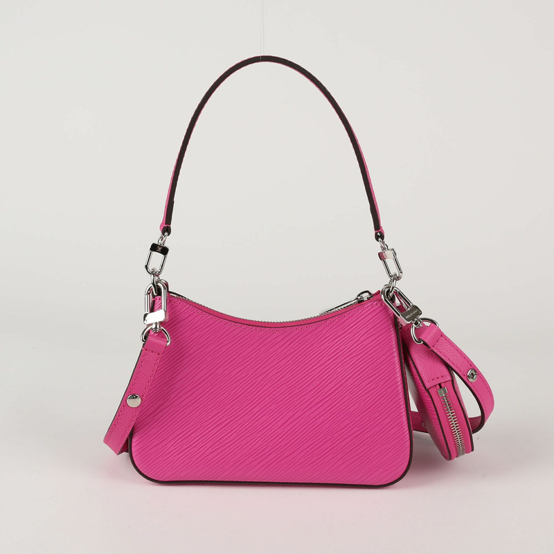LOUIS VUITTON 玫瑰邁阿密粉紅 Epi 皮革 Marellini 肩背包與斜背包-3