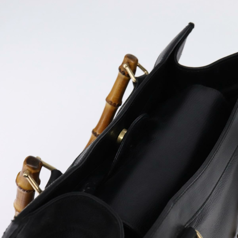 【日本直送】GUCCI 竹節手提包 皮革 Outlet 金色黑色 002 8260 正品 gh808-5