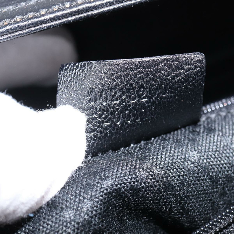 【日本直送】GUCCI 竹節手提包 皮革 Outlet 金色黑色 002 8260 正品 gh808-11