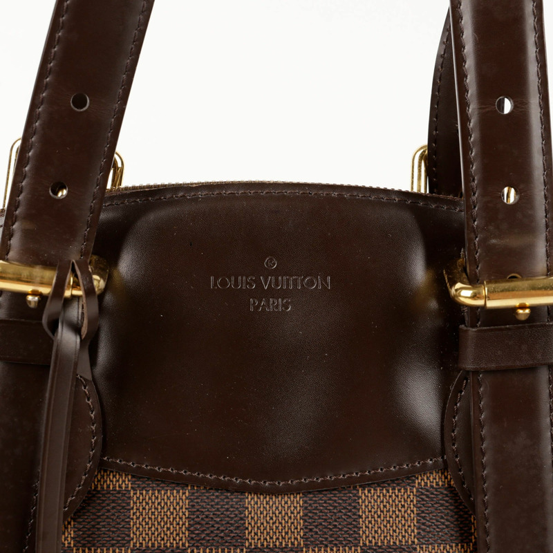 LOUIS VUITTON Damier Ebene 帆布 Verona 手提包和單肩包 MM 尺寸-1