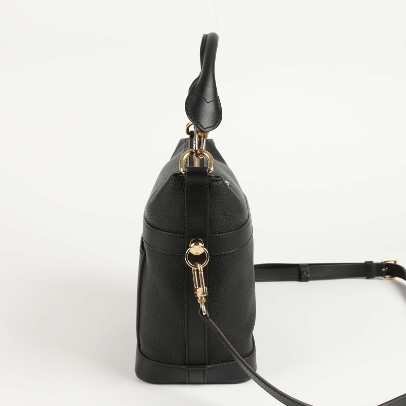 LOUIS VUITTON PM 黑色皮革 Cruiser 手提包和單肩包-2