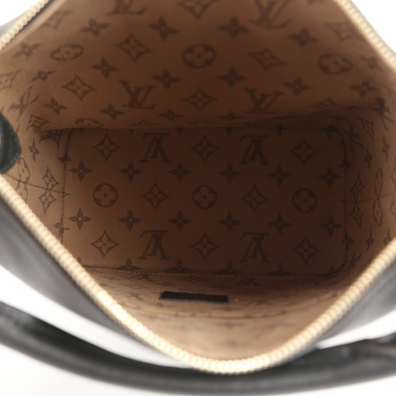 LOUIS VUITTON PM 黑色皮革 Cruiser 手提包和單肩包-6