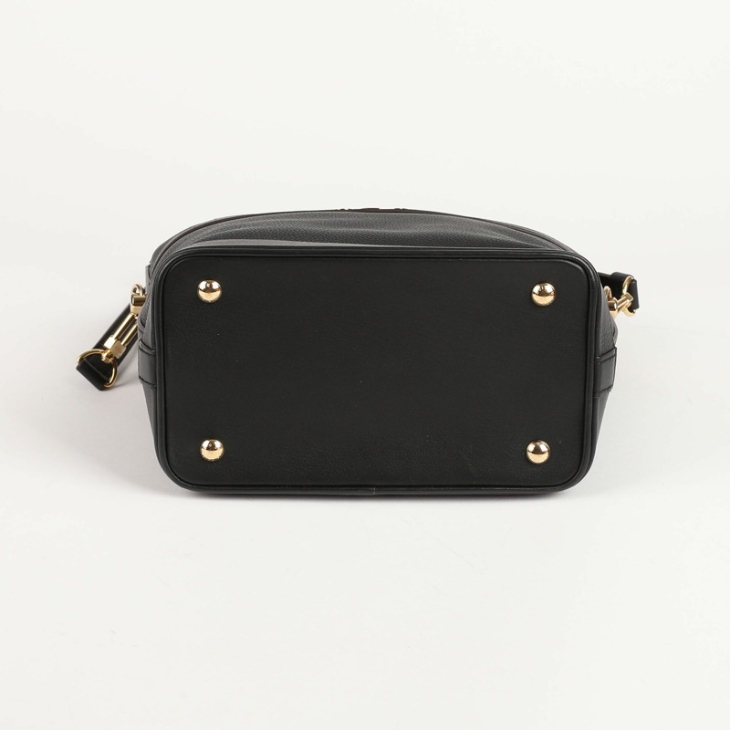 【包稅】LOUIS VUITTON PM尺寸黑色皮革巡航手提包和肩背包-5