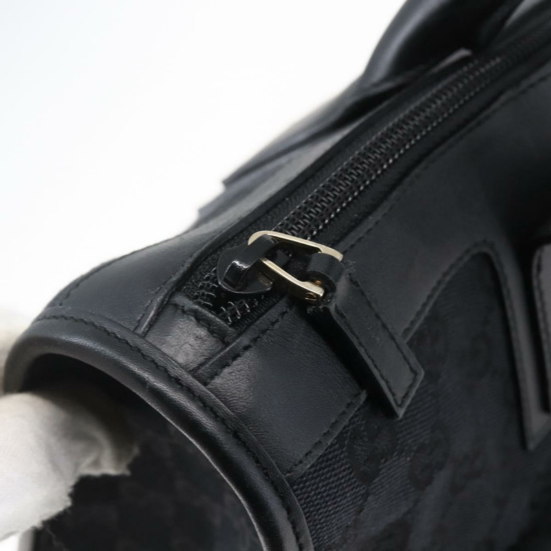 【日本直送】GUCCI GG 帆布手提包 黑色銀色 000 0854 正品 144629-9