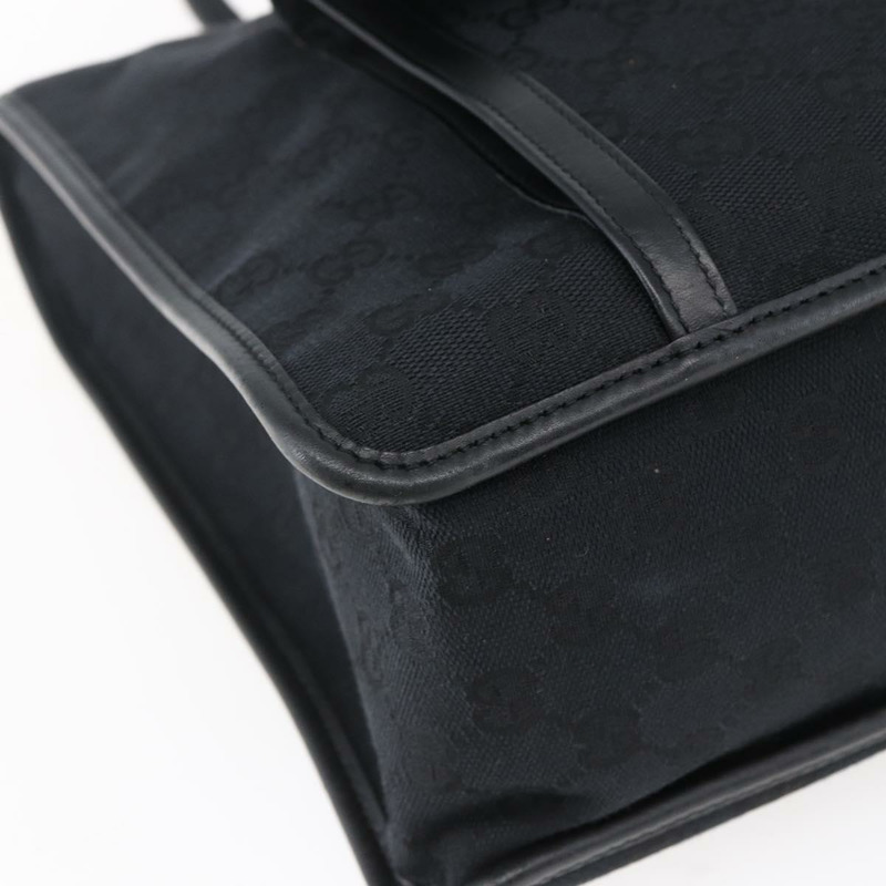 【日本直送】GUCCI GG 帆布手提包 黑色銀色 000 0854 正品 144629-13