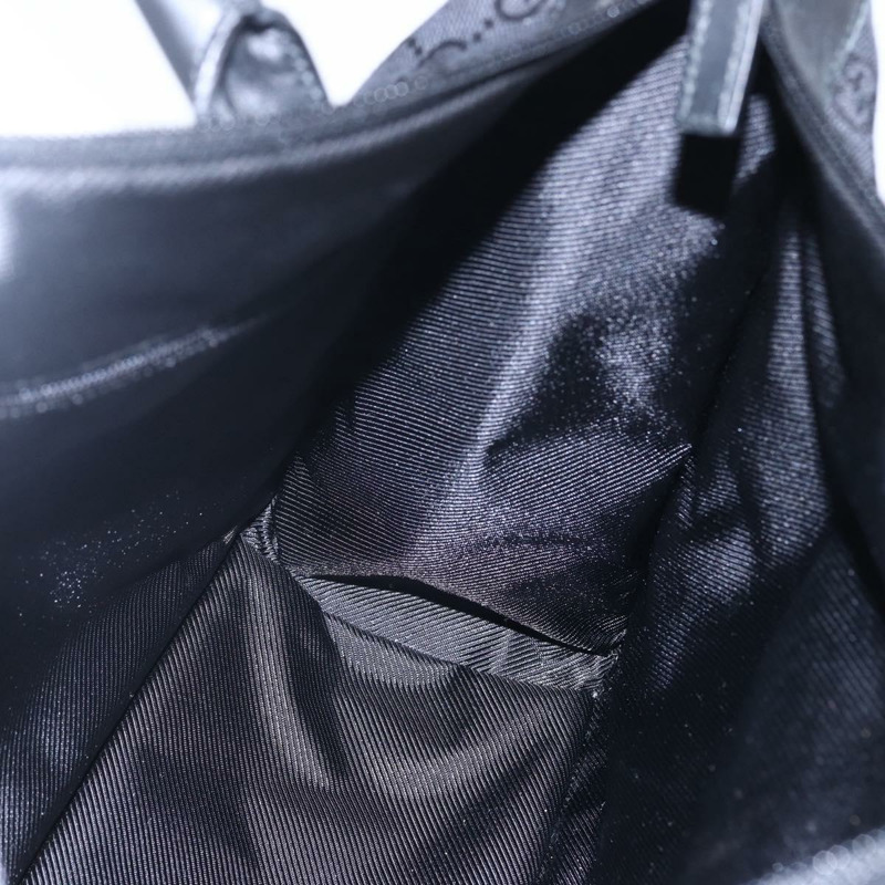 【日本直送】GUCCI GG 帆布手提包 黑色銀色 000 0854 正品 144629-17