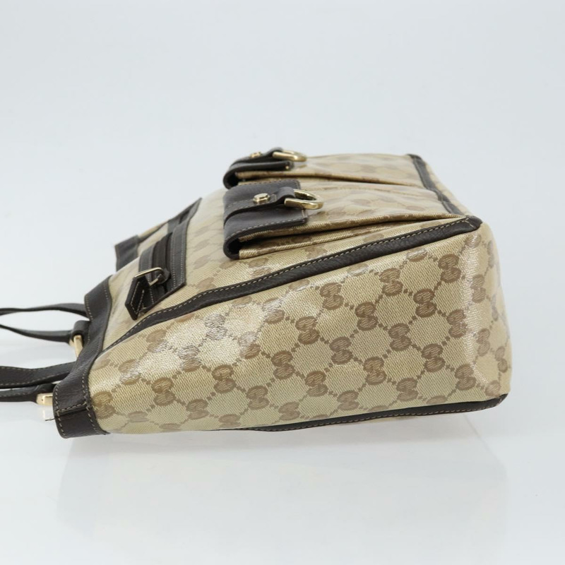 【日本直送】GUCCI GG 水晶修道院包 塗層帆布 Outlet 米色金色 268639 正品 144520-3