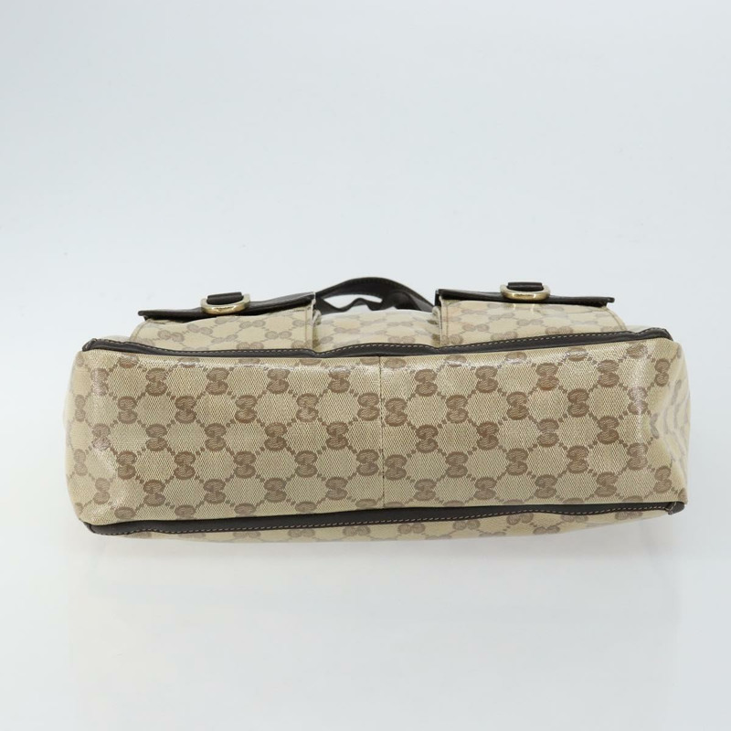 【日本直送】GUCCI GG 水晶修道院包 塗層帆布 Outlet 米色金色 268639 正品 144520-4