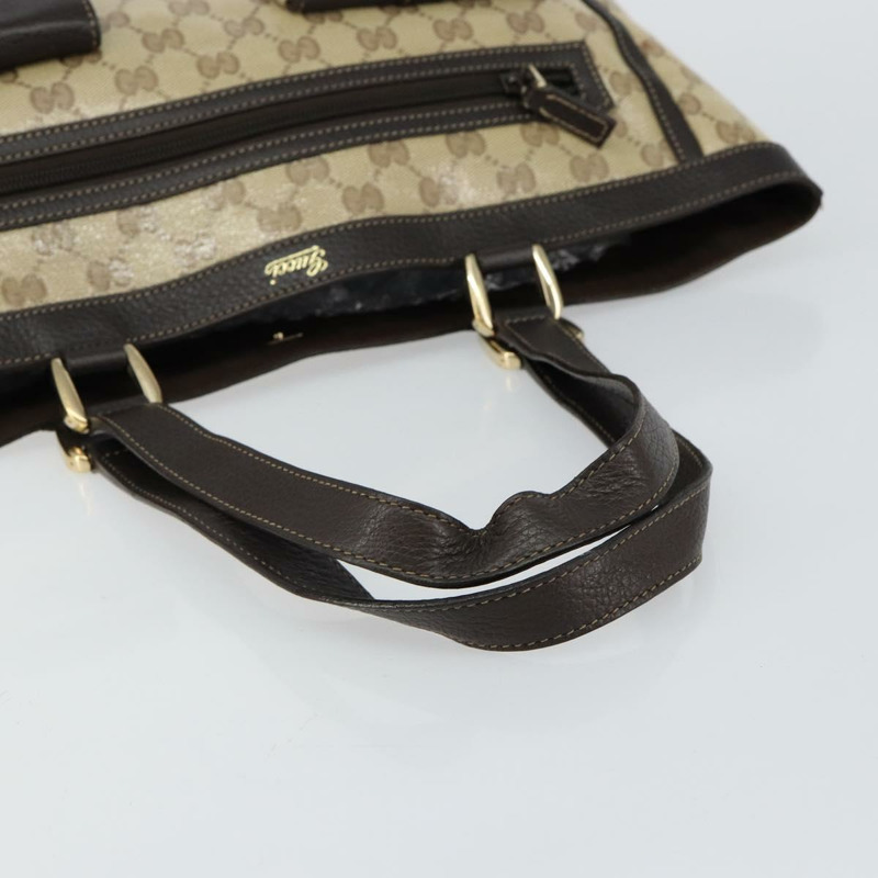 【日本直送】GUCCI GG 水晶修道院包 塗層帆布 Outlet 米色金色 268639 正品 144520-6