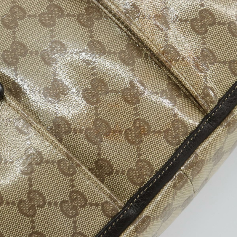 【日本直送】GUCCI GG 水晶修道院包 塗層帆布 Outlet 米色金色 268639 正品 144520-9