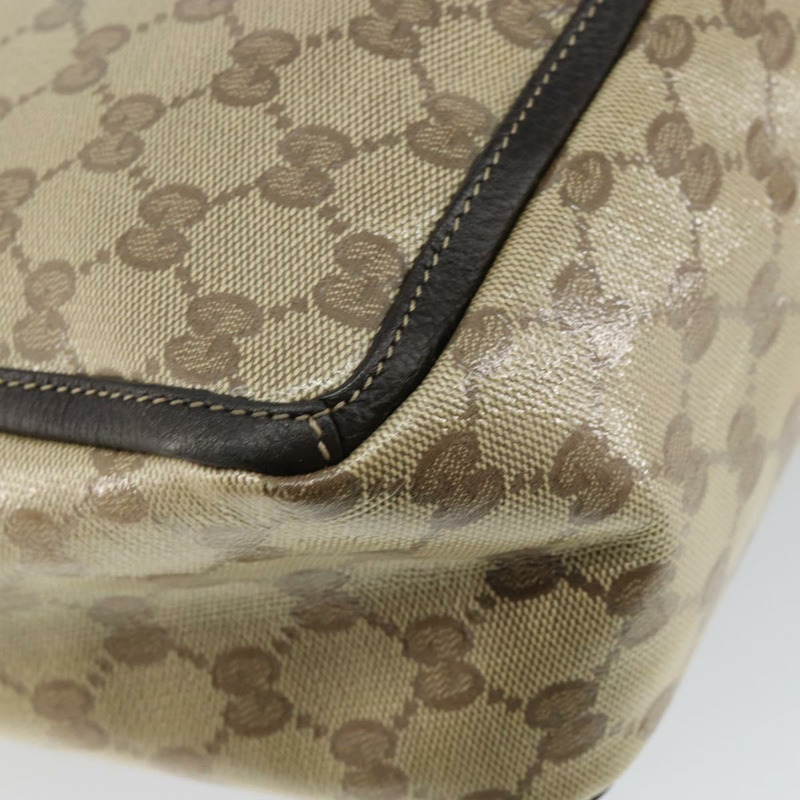【日本直送】GUCCI GG 水晶修道院包 塗層帆布 Outlet 米色金色 268639 正品 144520-15