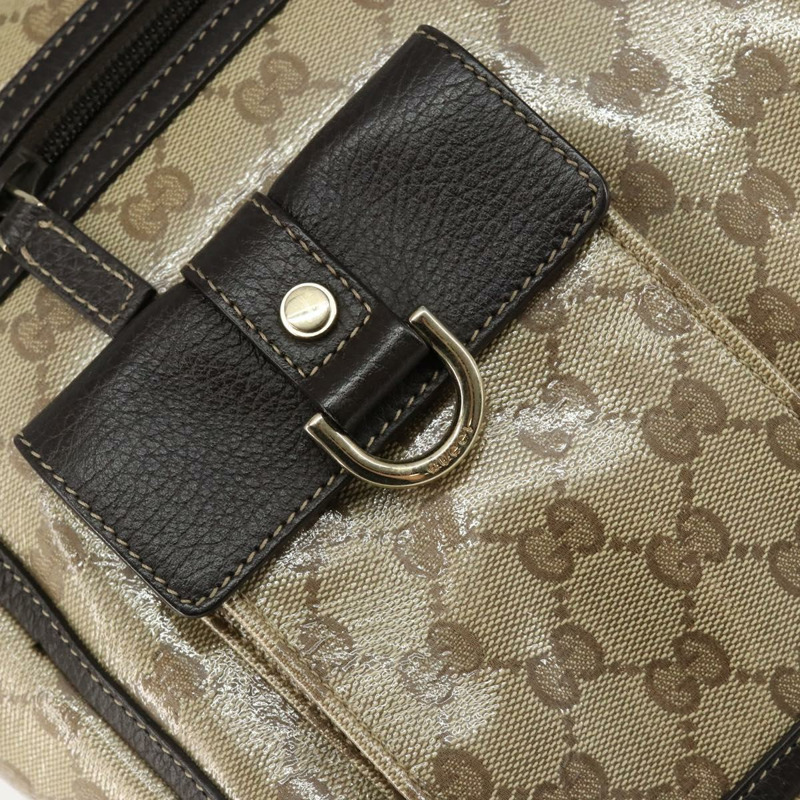 【日本直送】GUCCI GG 水晶修道院包 塗層帆布 Outlet 米色金色 268639 正品 144520-17
