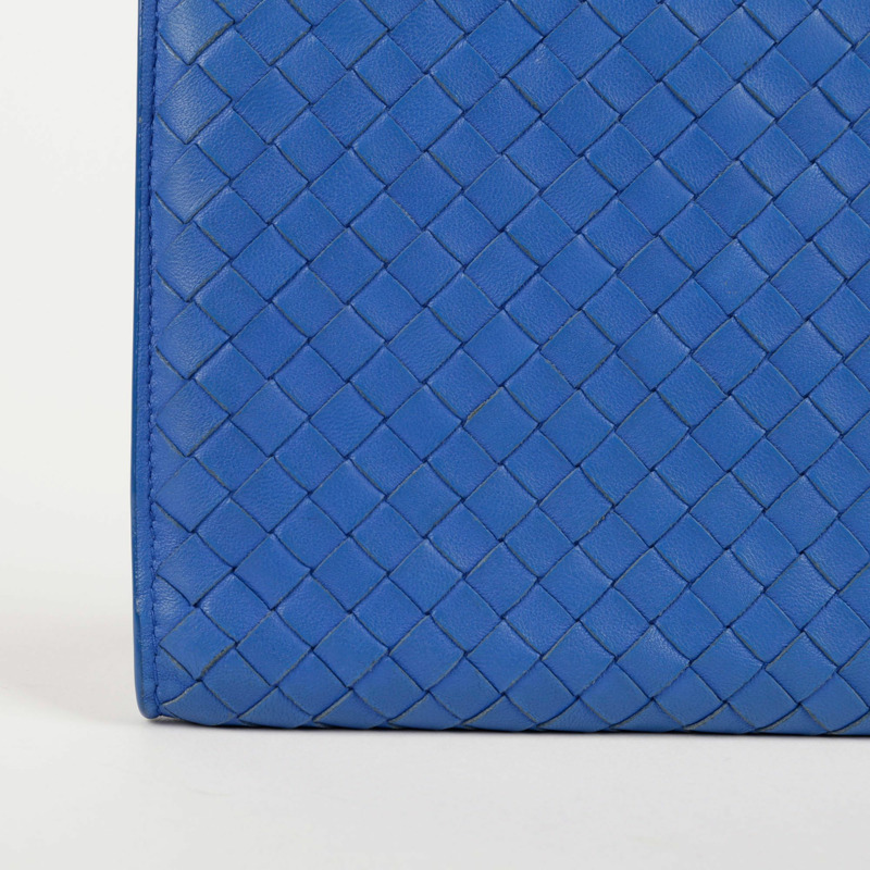 BOTTEGA VENETA 藍色 Intrecciato 手拿包-4