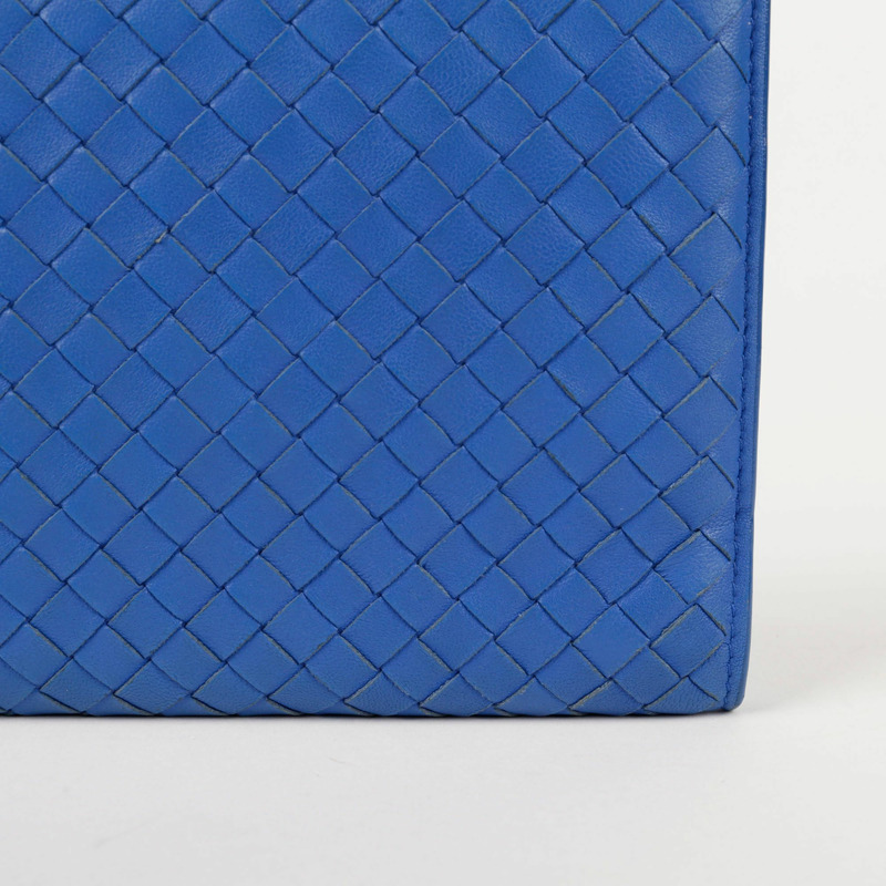 BOTTEGA VENETA 藍色 Intrecciato 手拿包-13