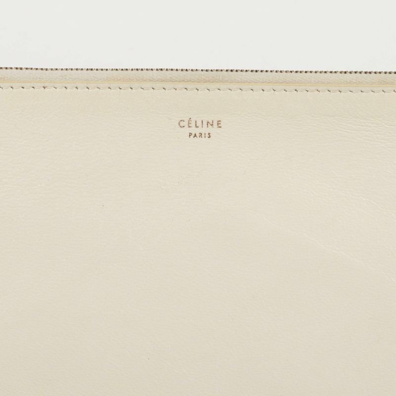 CELINE 雙色皮革手拿包-2