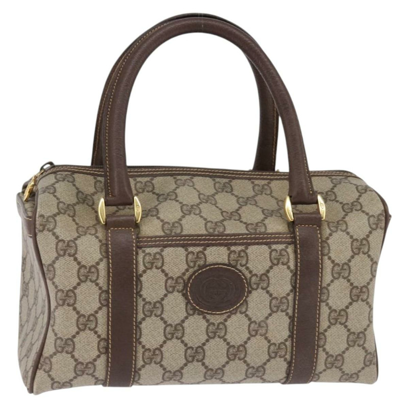 【日本直送】GUCCI GG Supreme 波士頓包 PVC 米色金色 000 58 0093 正品 146253-0