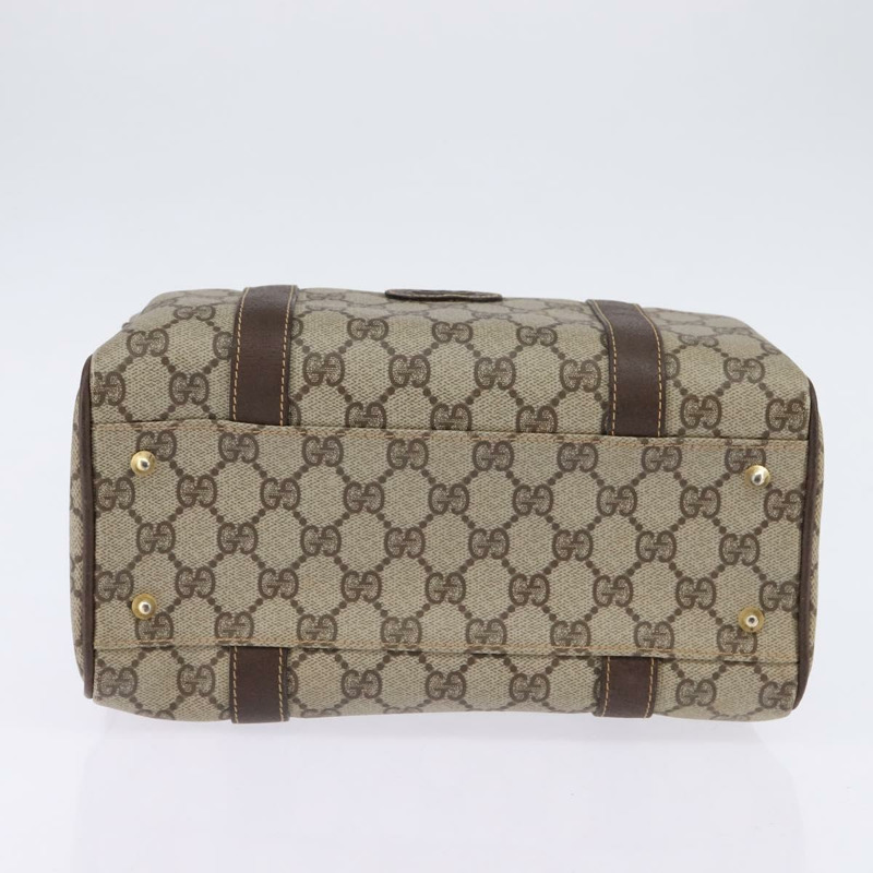 【日本直送】GUCCI GG Supreme 波士頓包 PVC 米色金色 000 58 0093 正品 146253-4