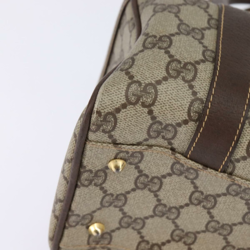 【日本直送】GUCCI GG Supreme 波士頓包 PVC 米色金色 000 58 0093 正品 146253-8