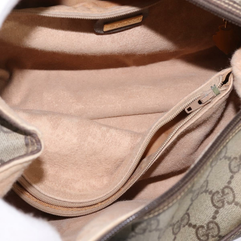 【日本直送】GUCCI GG Supreme 波士頓包 PVC 米色金色 000 58 0093 正品 146253-9